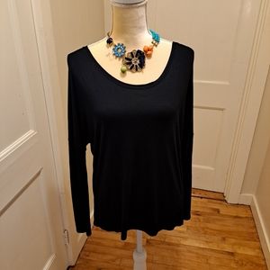 ZARA Special Edition high low hem,Goldback Zipper long sleeve top NWOT 4.99 ship